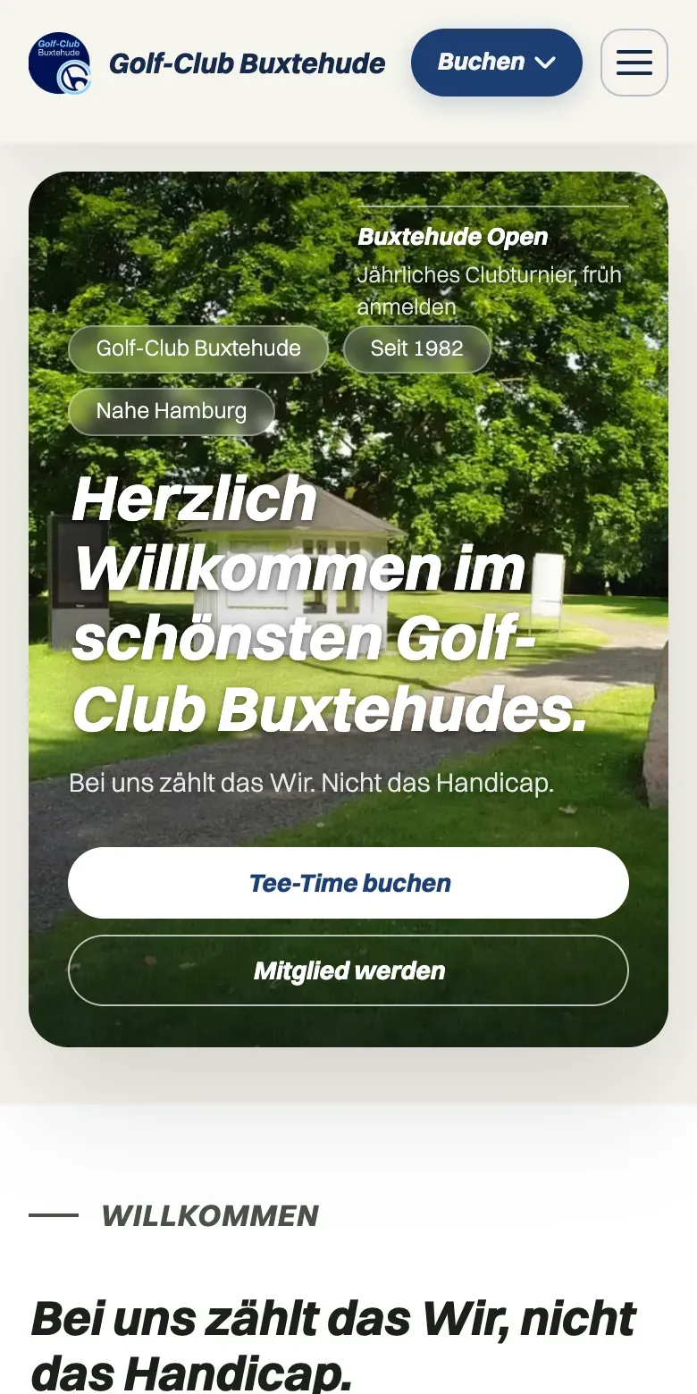 Dieselbe Seite auf dem Telefon